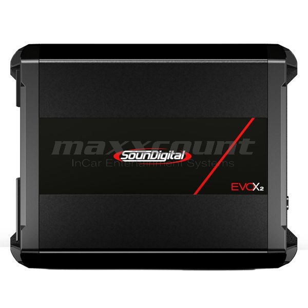 SounDigital 1200.2 EvoX2 (4Ω) 2-channel mini amplifier 1200W for motorcycles & powersports