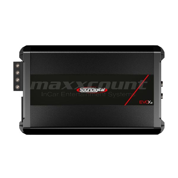 SounDigital 2400.4 EvoX2 (4Ω) 4-channel mini amplifier 2400W for motorcycles & powersports