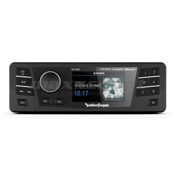 Rockford Fosgate PMX-HD9813 - 1DIN Radio with 3" Colour Display & MP3 / Bluetooth / USB / iPod / AUX-IN suitable for Harley-Davidson® 1998-2013