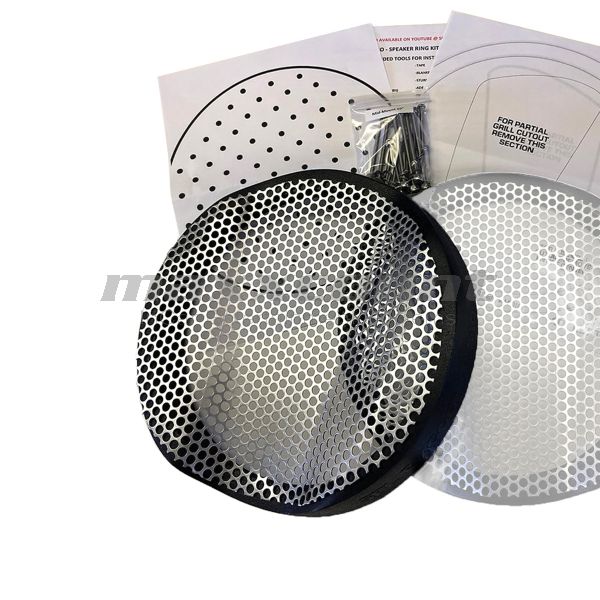 25cm / 10" MID-Mount LEFT Saddlebag Speaker Rings & Install Kit suitable for Harley-Davidson® Touring 2014+