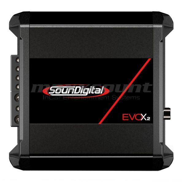SounDigital 400.2 EvoX2 (4Ω) 2-channel mini amplifier 400W for motorcycles & powersports
