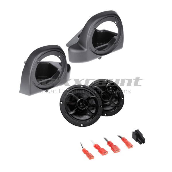 Saddle Tramp INFKPNTCKIT Non-Twin-Cooled Engine Speaker Kit with 16,5cm / 6,5" Coax Speakers suitable for Harley-Davidson® 2014-2022