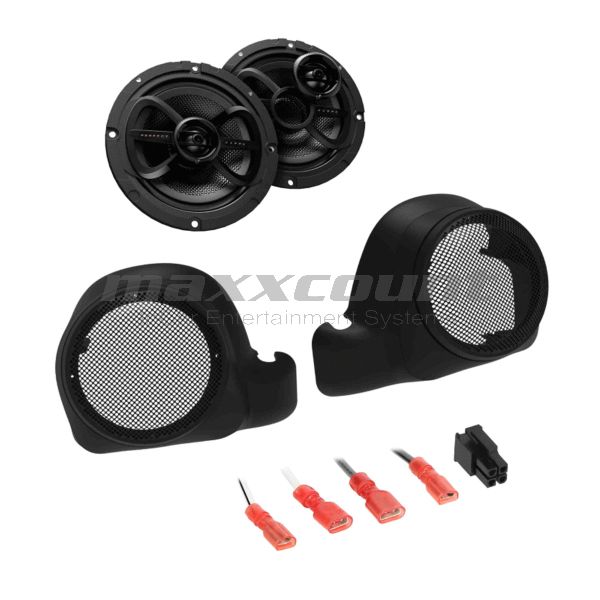 Saddle Tramp INFKPTCKIT Twin-Cooled Engine Speaker Kit with 16,5cm / 6,5" Coax Speakers suitable for Harley-Davidson® 2014-2022