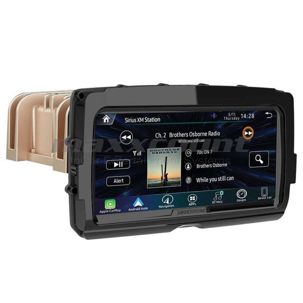 Soundstream V2 8.3" digital media receiver with wireless Carplay / Android Auto suitable for Harley-Davidson® Touring from 2014