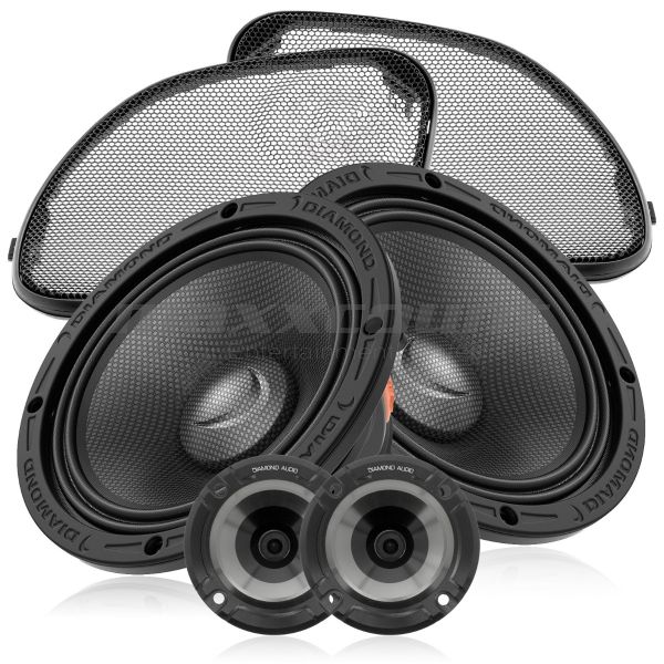 Diamond Audio MS65NEO + M075T + DHDRG 16.5" 2-way composite speaker 300W, 4 ohms, suitable for Harley-Davidson® Road Glide™ from 2014