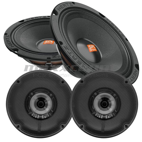 Velocity RZ75H-LW-TP + Hertz SV 165 NEO 16.5" 2-way component speaker 200W, 4 Ohm, Drop&Fit Universal for Harley-Davidson® Lower Fairing Pods & Tour-Pak® from 2014