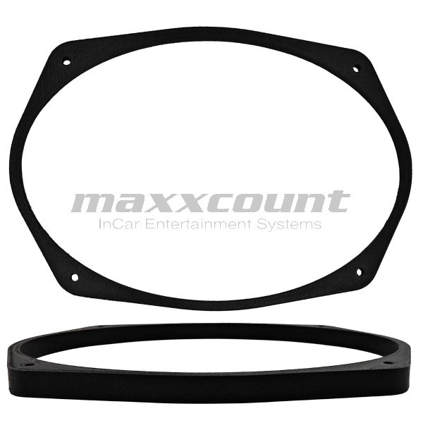 maxxcount spacer rings for 6x9" speakers, 12mm high (0.5 inch)