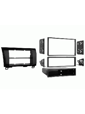 Metra 99-8220HG Single DIN / Double DIN Dash Kit for Toyota Tundra (from 2007) & Sequoia (from 2008) in glossy