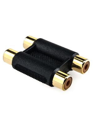 Gold plated Twin RCA Coupler (female-female) for Extending Audio Cables