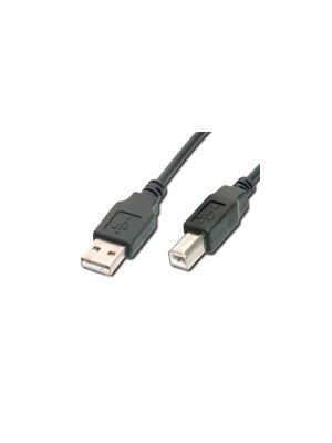 USB adapter cable 2.0 A-plug to B-plug 1.8m black (max. 480MBits/s) 