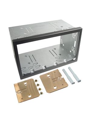Universal Double DIN Radio Metall Frame Install Kit (outside dim.: 113mm x 183cm) for 2DIN Car Stereos