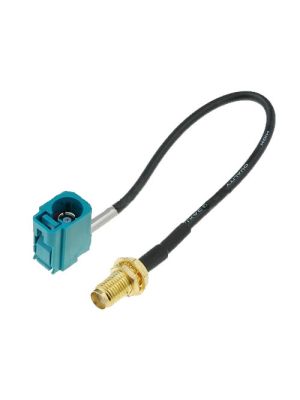 GPS Antenna Adapter Cable (Single FAKRA female 90° angled > SMA female) for Radio / Navigation systems