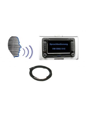 Kufatec 37115-1 Retrofit kit for realizing the voice control for VW RNS 510 / Skoda Columbus (with factory Hands-free kit)