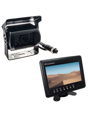 Backup Camera System: Surface Mount Rear View Camera (120°) with 7