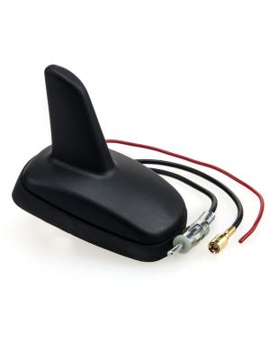 Active Antenna SharkFin for AM/FM) & GPS with DIN Radio & SMB connection, 4m