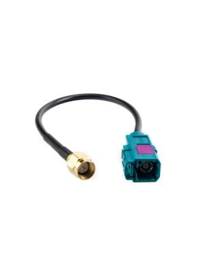 GPS Antenna Adapter Cable (Single FAKRA female > SMA male) for DVB-T, DAB, GSM, FM, AM, etc.