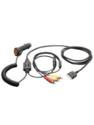 iSimple OmniWire IS79 iPod + iPhone4 + iPad Audio / Video Plug & Play cable with cigarette lighter adapter