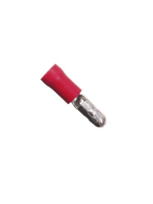 Red Male Vinyl Bullet Connectors (100 per Pack), industrial quality, 0.5-1.5mm²