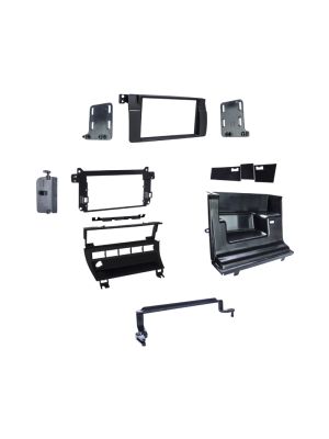 Metra 95-9312B Double DIN Dash Kit for BMW 3 Series (1999-2006) with 5 single openings in the control strip