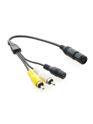 maxxcount Rear View Camera Connection Cable 6-pin (for Waeco/ Dometic) to RCA / low-voltage Jack