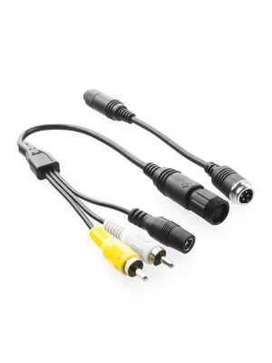 maxxcount rear view camera 4-pin connection cable set to RCA / low-voltage socket with Waeco / Dometic cabling