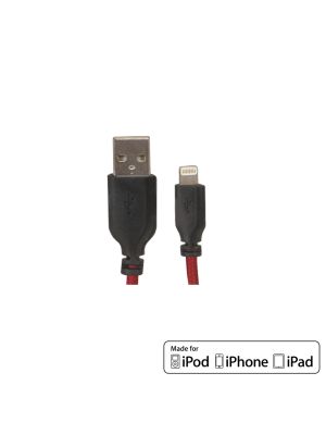 iSimple IS9325RB USB to Lightning 8-pin adapter cable, 1m, red 