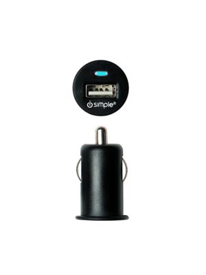 iSimple IS4710BK cigarette lighter USB charging adapter 12V single (2,4A), black 