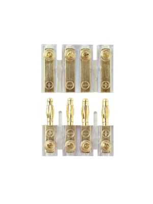 4pcs Speaker Banana quick connector up to 4mm² 