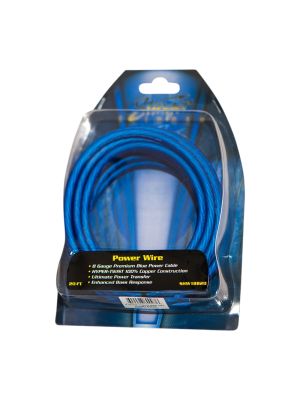 Stinger SHW18B20 power cable 20ft / 6m, 8GA (10mm²), blue