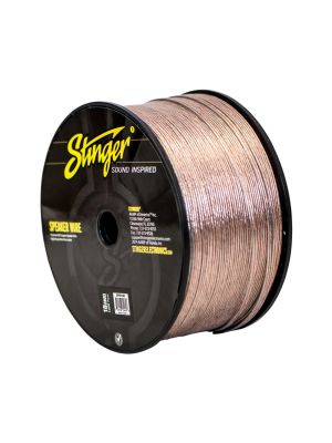 Stinger SPW518C speaker cable 304,8m (1000ft) roll, 18GA (1mm²), clear