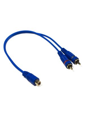 Stinger SELECT SSIBY2M RCA Y-adapter (1x socket > 2x plug) - Value Series