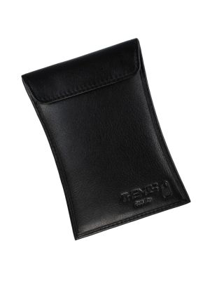 THEMIS Security GEN 5 Ultimate Leather Shielding Cover for car keys (14.5x10cm, upright), 4 layer-shielding, black