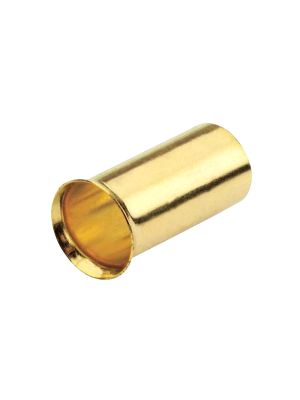 50mm² wire end ferrules uninsulated, gold plated, 10 pieces