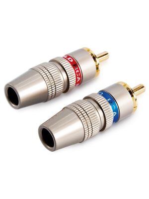 High end RCA plugs copper, 24 carat gold plated