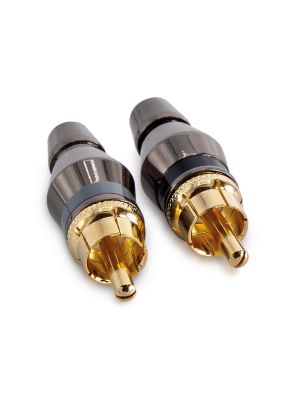 Premium RCA plugs copper, 24 carat gold plated