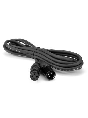 maxxcount XLR 3-Pin Microphone Cable (3m / Black) for AudioControl DM-RTA & Microphones