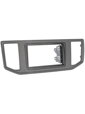 Facia Dash Kit 2DIN for VW Crafter from 2016, Bicolor black / gray 