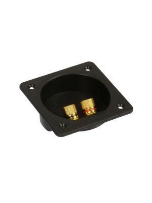 SP2 terminal connector, square, 70mm installation opening (terminal for subwoofer enclosure)