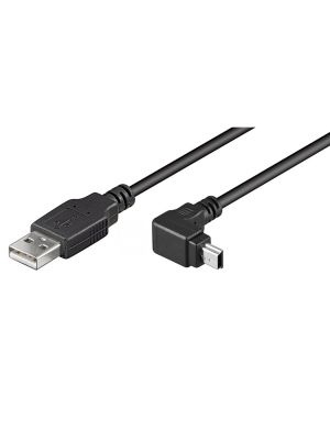 USB to mini-USB (angled) adapter cable 1,8m