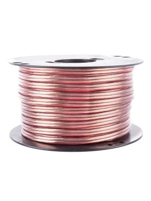 Loudspeaker cable 50m roll, 12GA (4mm²) transparent with red stripe