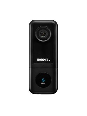 Nordväl SH105 video doorbell with night vision, 2K QHD, 32GB, WiFi / Cloud, movement zones 