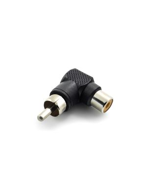 RCA butt connector socket / plug (90° angle adapter)