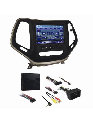 Metra 99-6526BZ Facia Dash Kit 2DIN Turbo installation kit for Jeep Cherokee Latitude / Limited from 2014 
