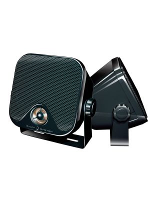 2-way surface-mount speaker, 45W, 4Ohm, splash-proof, black (pair) 