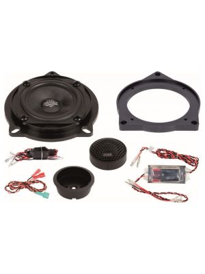 AUDIO SYSTEM MFIT 100 BMW UNI EVO 2 80mm 2-way system front + rear for BMW E/F/D with 200mm woofer
