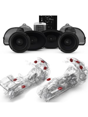 ROCKFORD Audio Kit HD14CVO-STAGE2 (4-SPK+Amp) for Harley-Davidson® CVO™ Road Glide™ 4-Speaker 2018-20 & CVO™ Street Glide™ 4-Speaker 2015-20