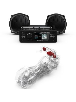ROCKFORD Audio Kit HD9813SG-STAGE1 (Radio+2-SPK) for Harley-Davidson® Street Glide™ 2006-2013, Electra Glide™ Standard 1998-2013
