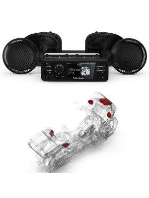 ROCKFORD Audio Kit HD9813RGU-STAGE1 (Radio+4-SPK) for Harley-Davidson® Road Glide™ Ultra 1998-2013