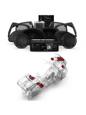ROCKFORD Audio Kit HD9813RGU-STAGE3 (Radio+6-SPK+Amp) for Harley-Davidson® Road Glide™ Ultra 1998-2013