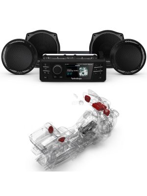 ROCKFORD Audio Kit HD9813SGU-STAGE1 (Radio+4-SPK) for Harley-Davidson® Electra Glide™ Ultra 1998-2013